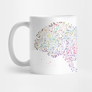 Circuit board brain Mug